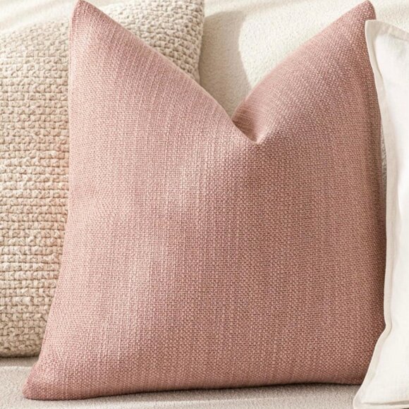 Covers for cushions. Foindtower. 2 piece. Decorative textured 20X20 Dusty Pink. - Picture 5 of 5